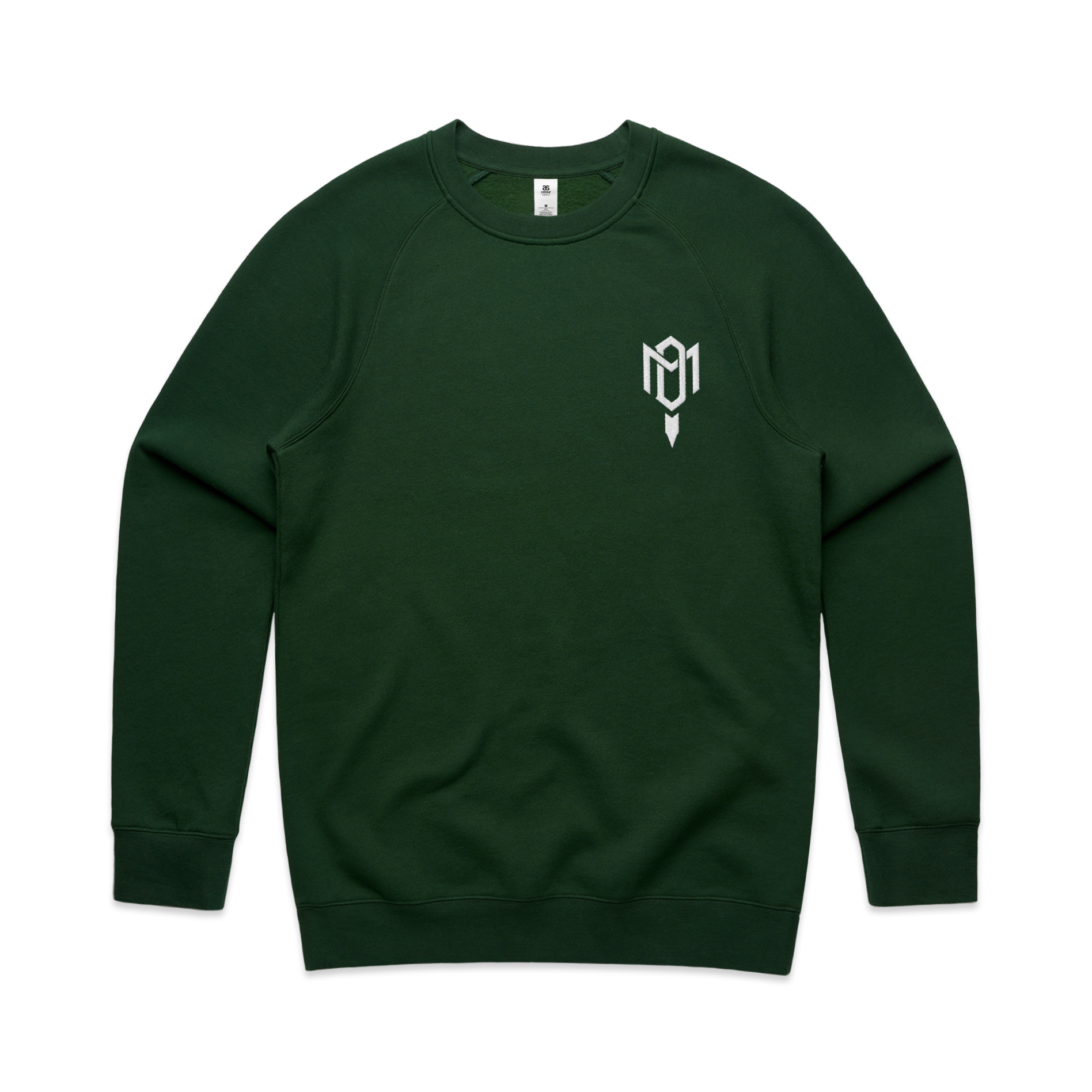 DMROZE 2.0 DARK COLOURED EMBROIDERED CREW NECKS