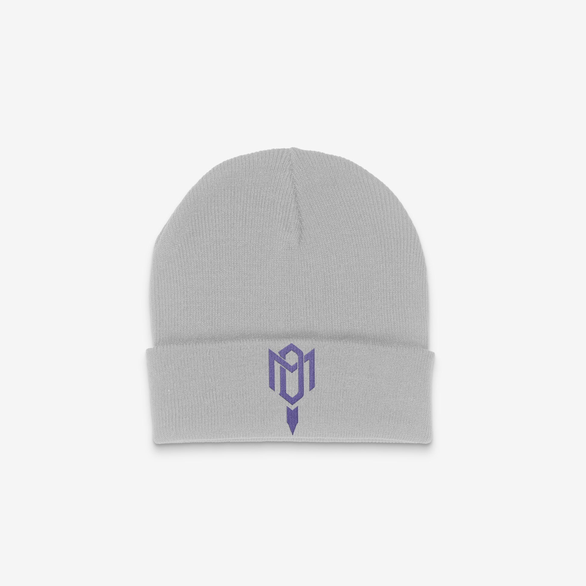 DMROZE 2.0 CUFF BEANIES (PURPLE EMBROIDERY)