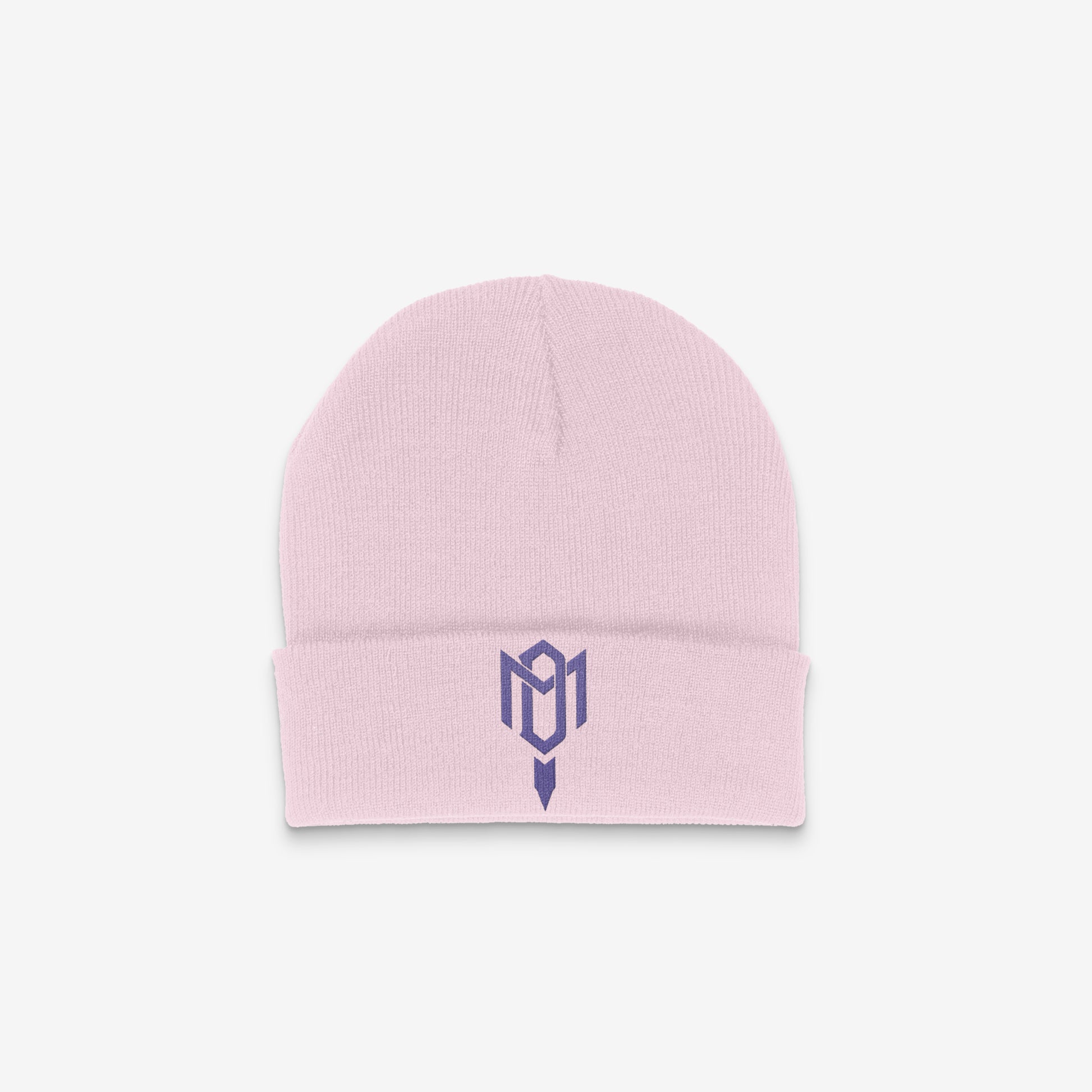 DMROZE 2.0 CUFF BEANIES (PURPLE EMBROIDERY)