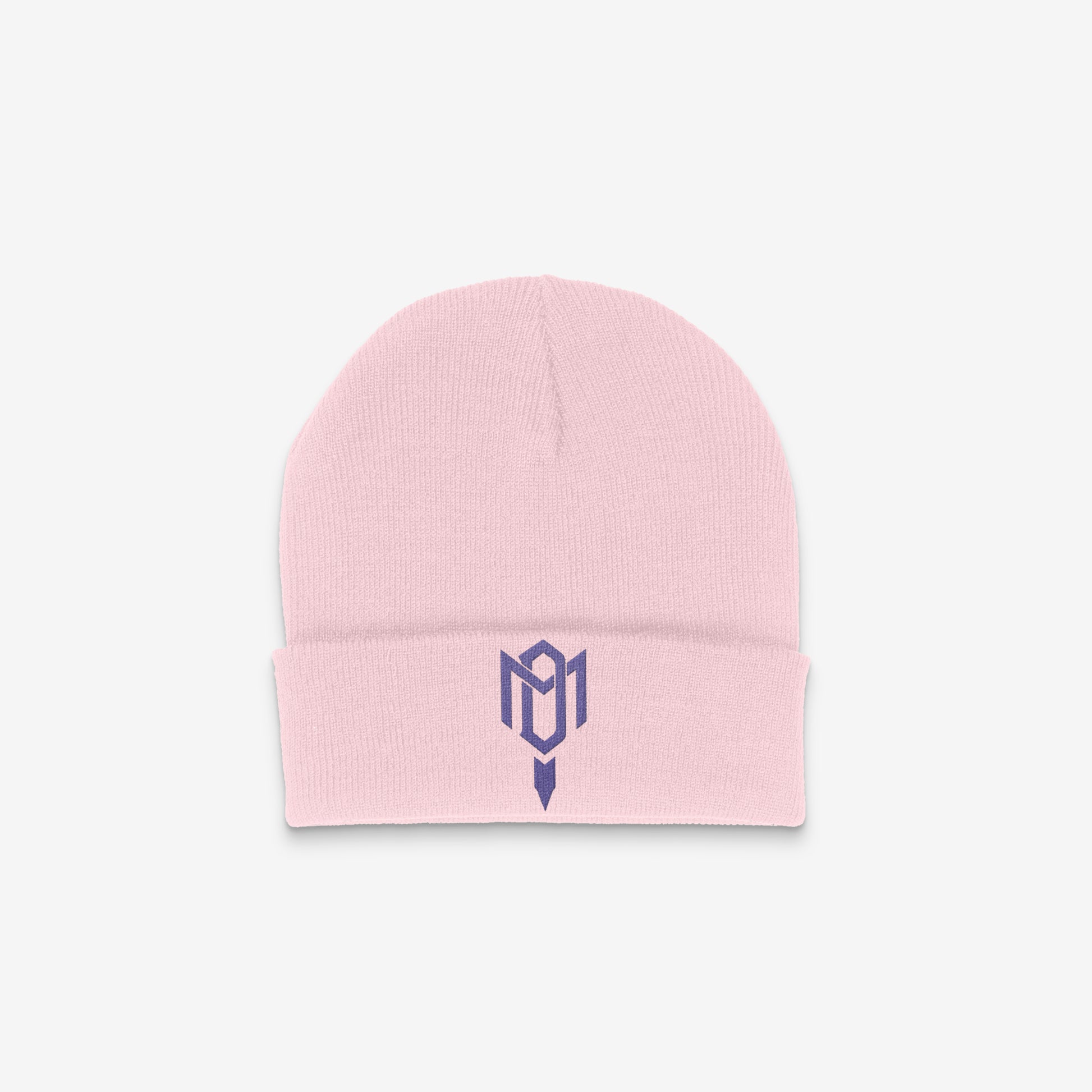 DMROZE 2.0 CUFF BEANIES (PURPLE EMBROIDERY)