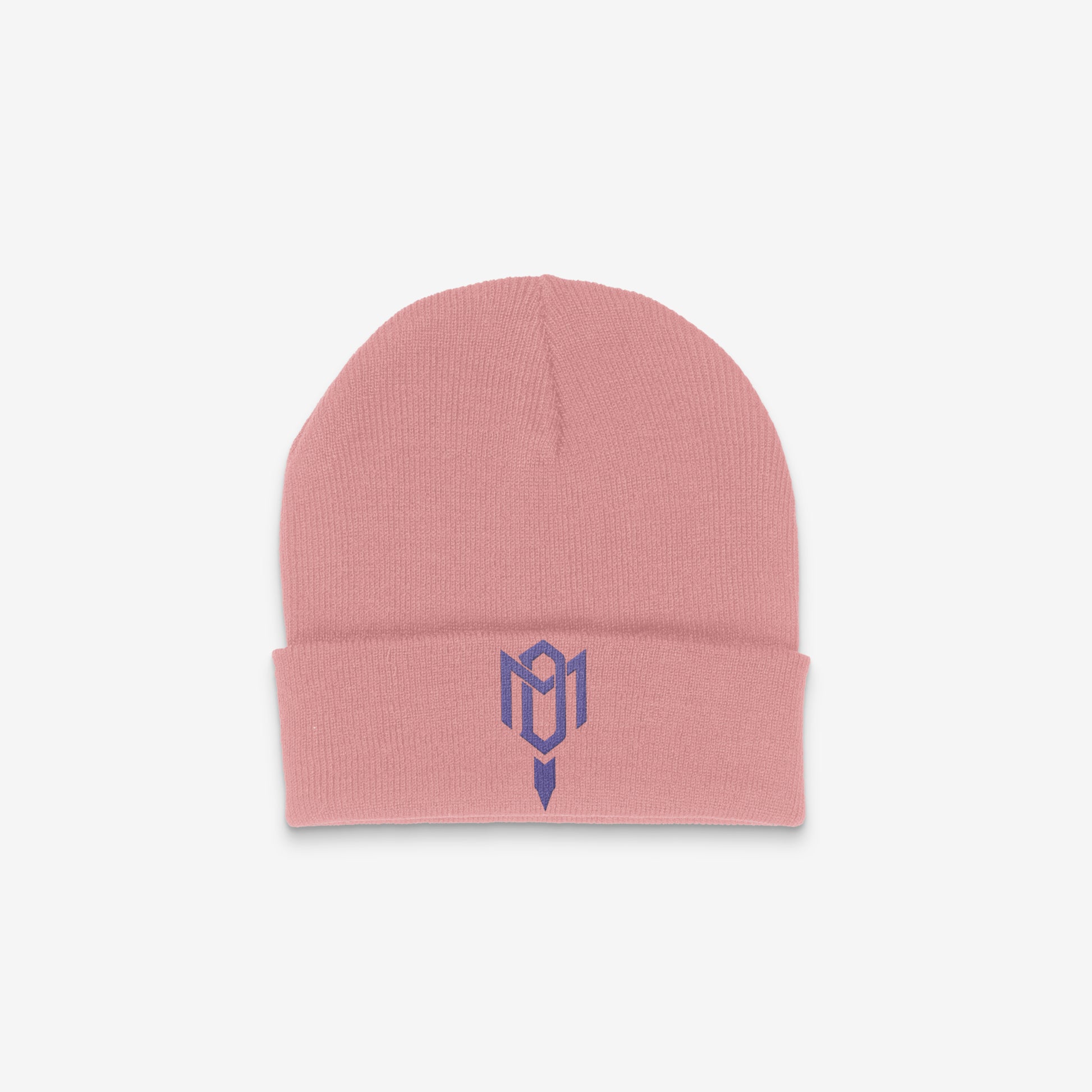 DMROZE 2.0 CUFF BEANIES (PURPLE EMBROIDERY)