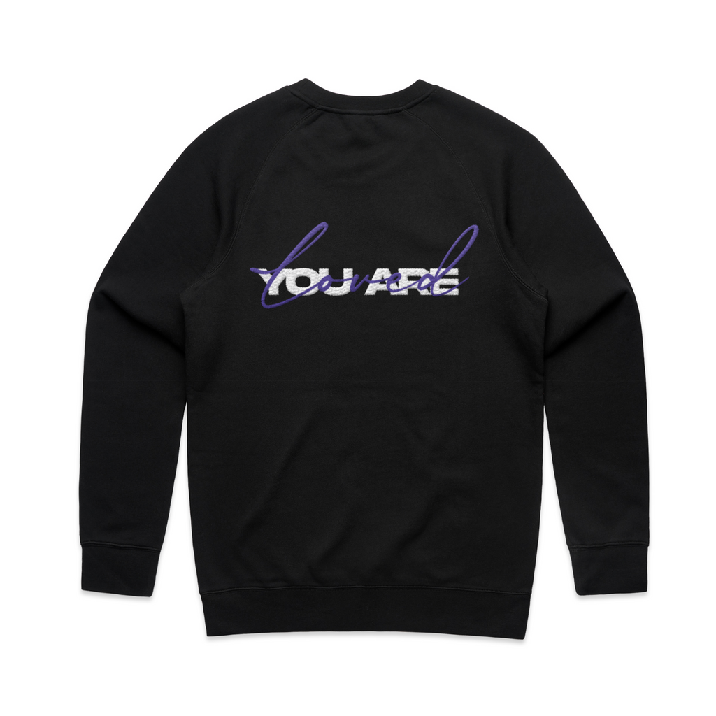 DMROZE 2.0 DARK COLOURED EMBROIDERED CREW NECKS