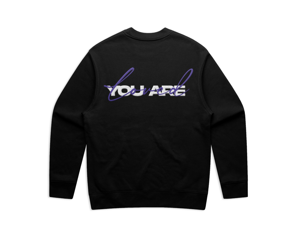 DMROZE 2.0 MEN'S DARK COLOURED EMBROIDERED CREW NECKS