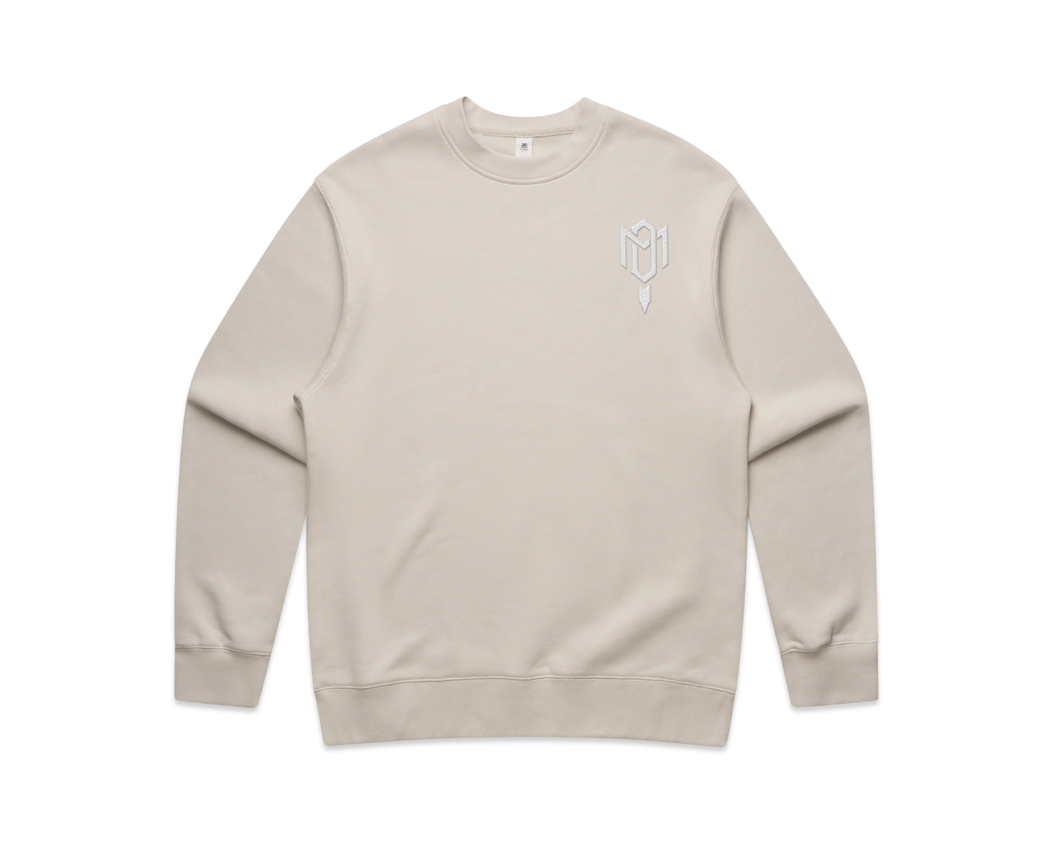 DMROZE 2.0 MEN'S LIGHT COLOURED EMBROIDERED CREW NECKS