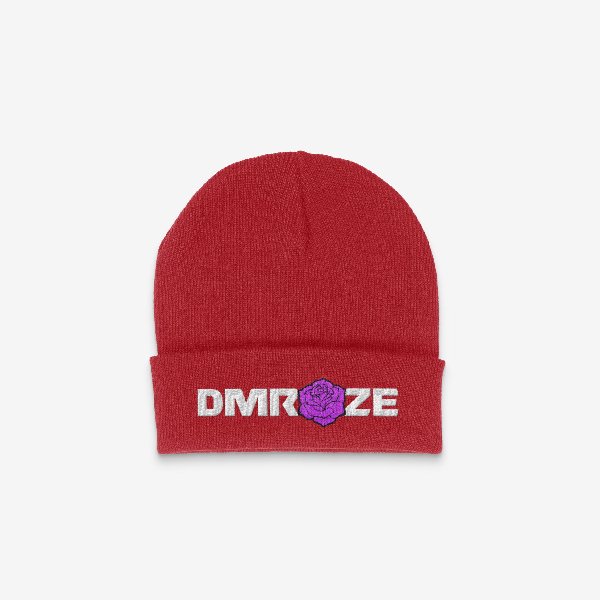 DMROZE WARM/LIGHT COLOURED EMBROIDERED BEANIES