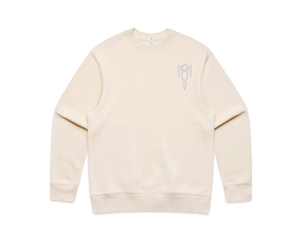 DMROZE 2.0 MEN'S LIGHT COLOURED EMBROIDERED CREW NECKS