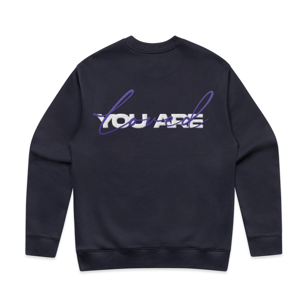 DMROZE 2.0 MEN'S DARK COLOURED EMBROIDERED CREW NECKS