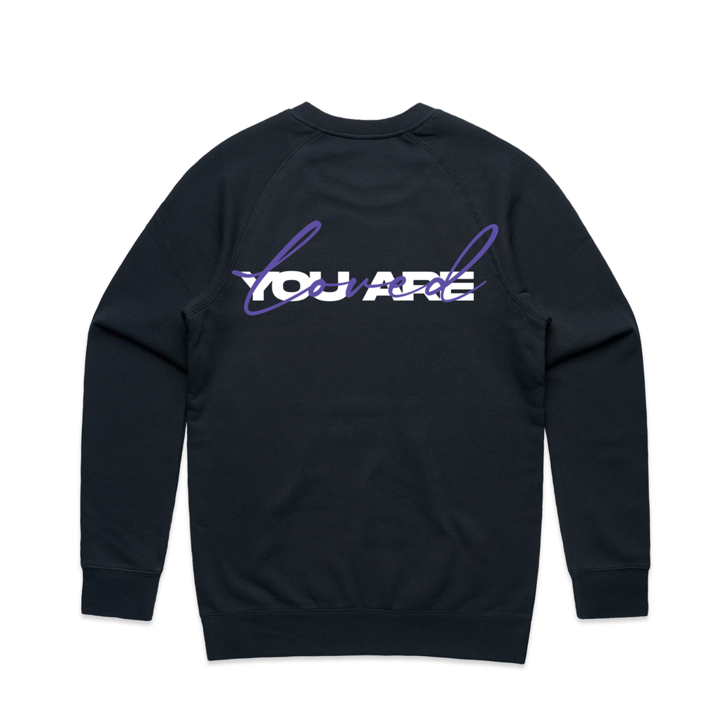 DMROZE 2.0 DARK COLOURED EMBROIDERED CREW NECKS