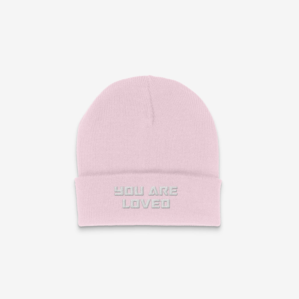DMROZE WARM/LIGHT COLOURED EMBROIDERED BEANIES