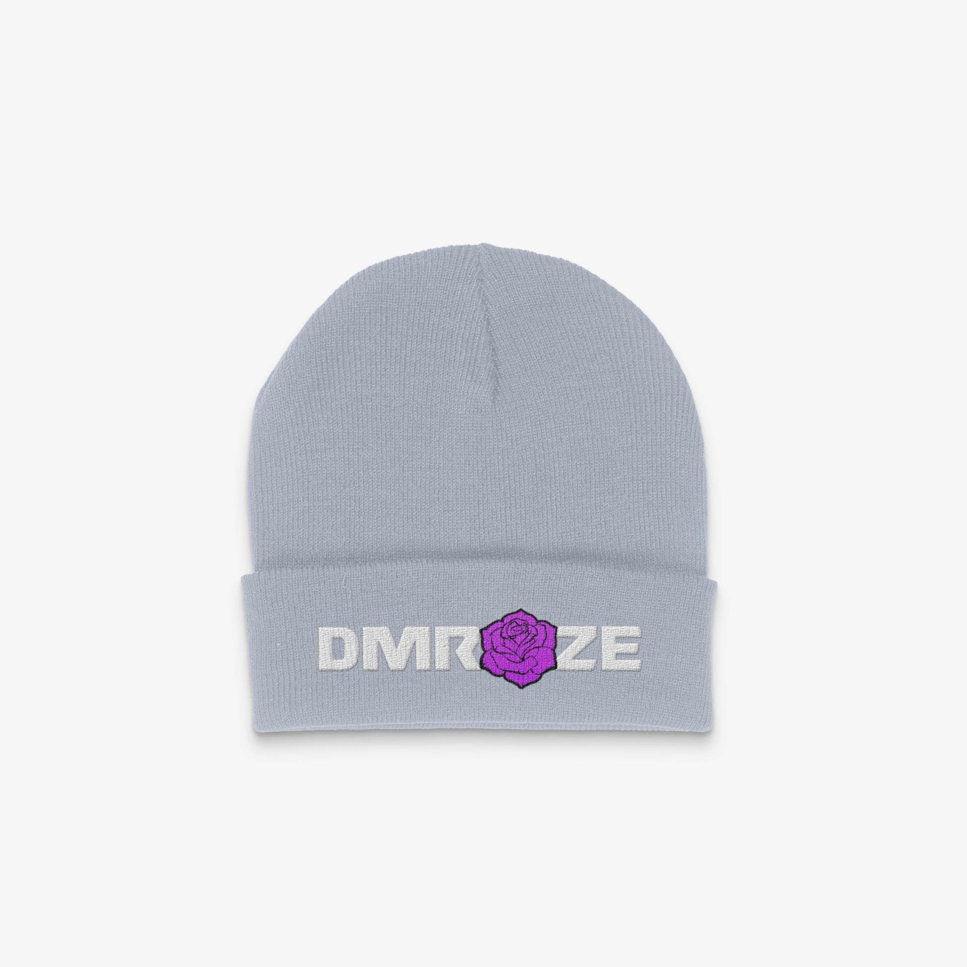DMROZE WARM/LIGHT COLOURED EMBROIDERED BEANIES
