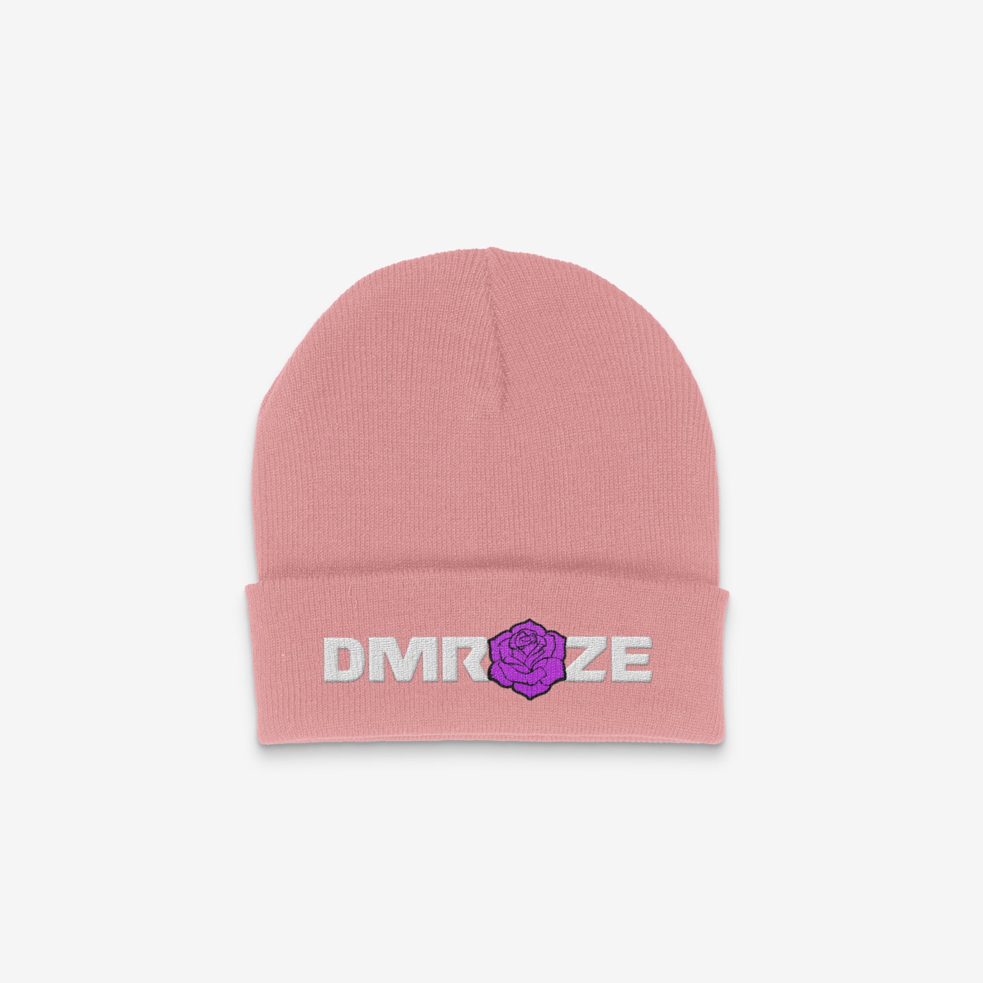DMROZE WARM/LIGHT COLOURED EMBROIDERED BEANIES