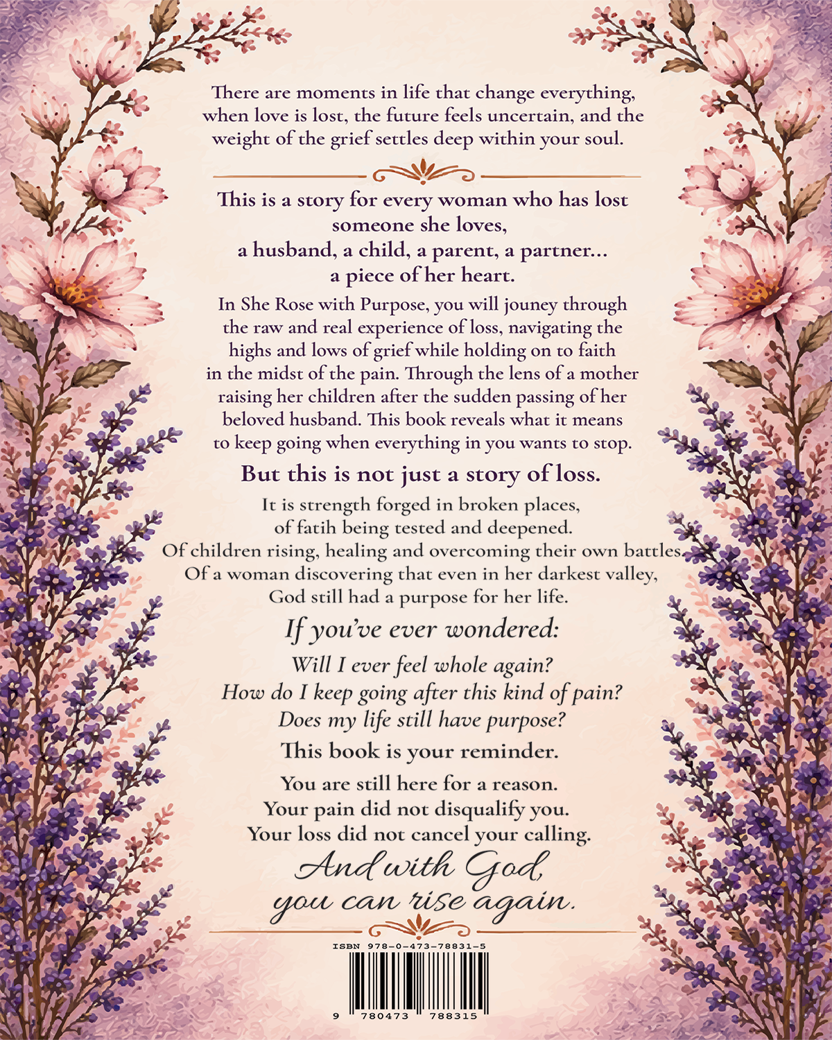 SHE ROSE WITH PURPOSE - Finding God's Strength and Calling After Loss